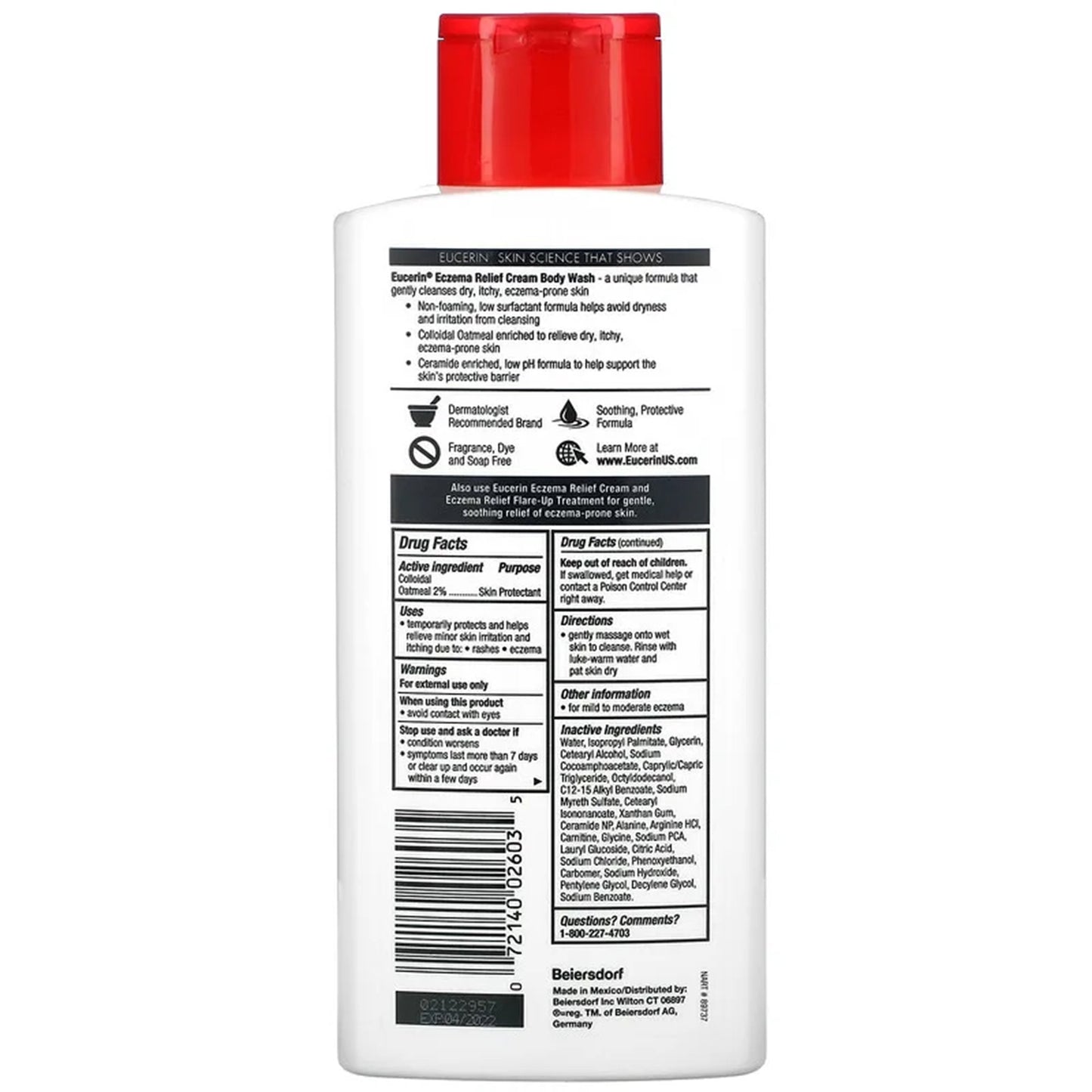 Eucerin® Eczema Relief Cream and Body Wash, 13.5 oz.