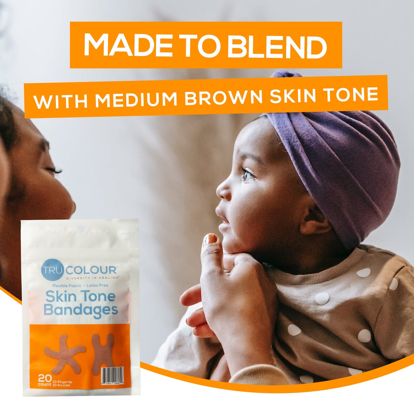 TruColour® Brown Adhesive Strip, Spot