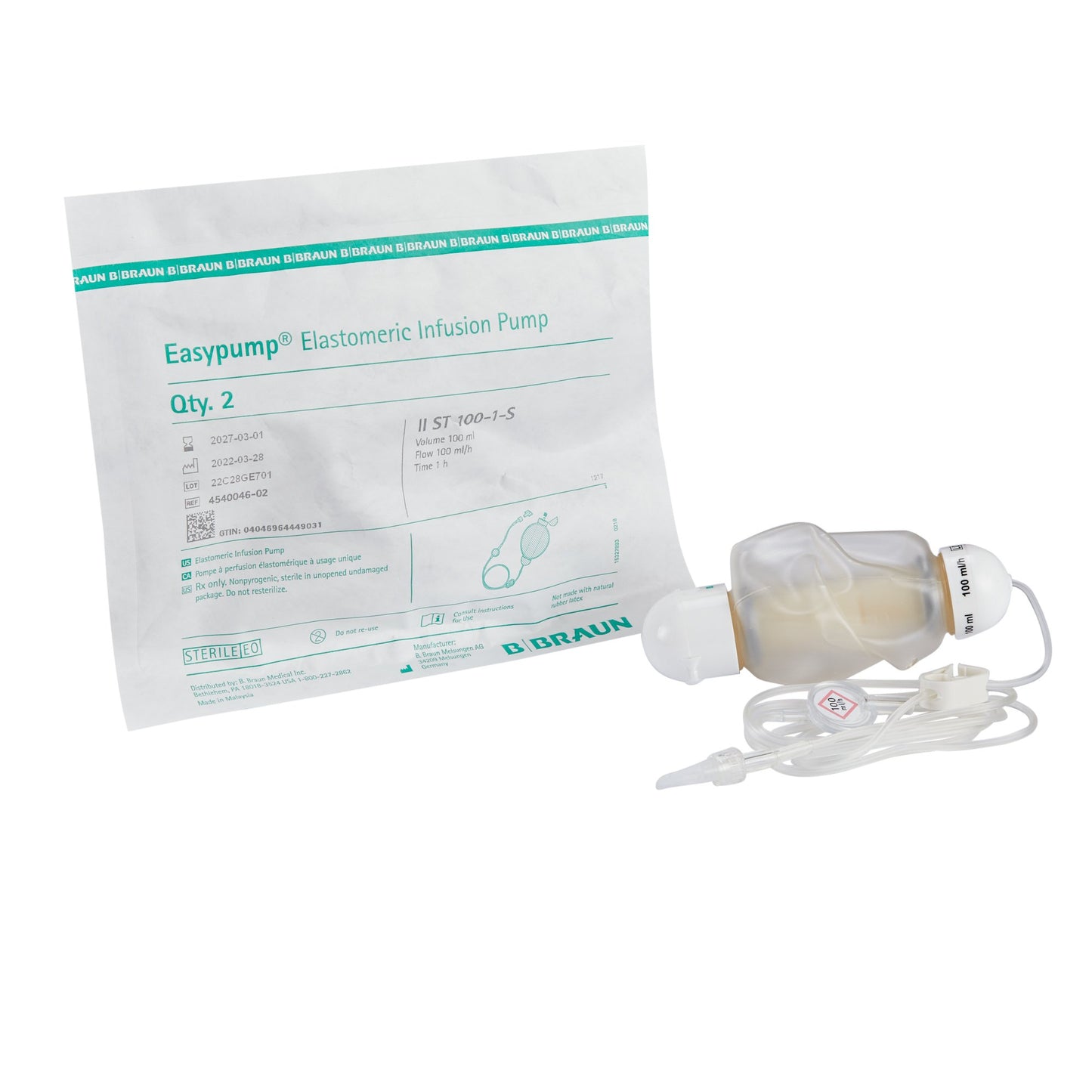 Elastomeric Pump Easypump® ST 100 mL Volume 100 mL / Hr. Flow Rate