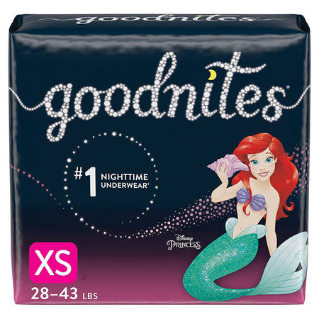 Kimberly-Clark 46761 Goodnites Girls Heavy Absorbency Nighttime Underwear, Extra Small