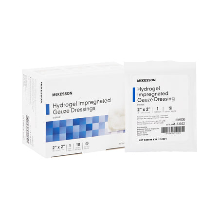 McKesson 61-53022 Hydrogel Gauze Dressing, 2 x 2 Inch