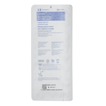 Dover™ Open Intermittent Urethral Catheter Tray, BZK
