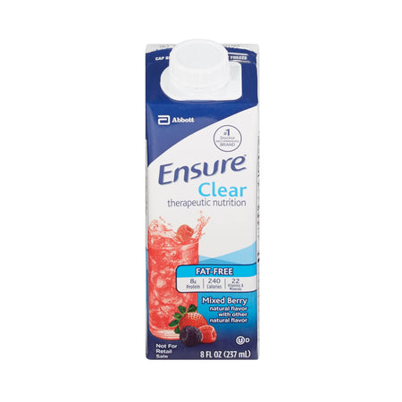 Abbott Nutrition 64900 Ensure Clear Therapeutic Nutrition, Mixed Berry, 8-ounce carton