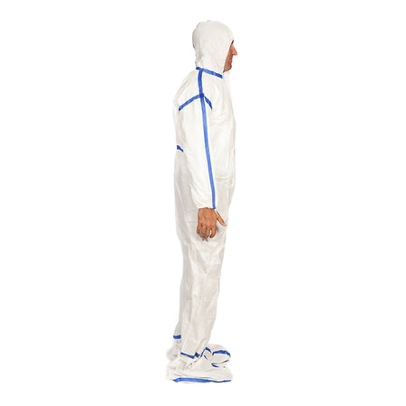 TrueCare Biomedix TCBACV54ST-R Cleanroom Coverall with Hood and Boot Covers