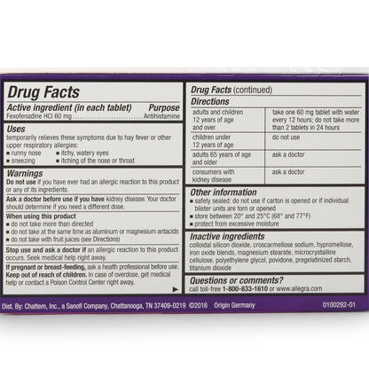 Allegra® Fexofenadine HCl Allergy Relief