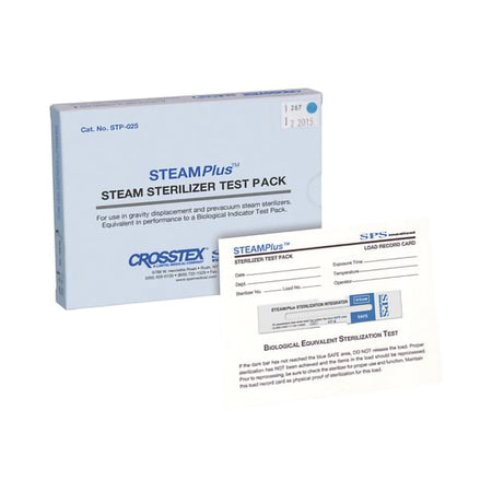 SPS Medical Supply STP-025 STEAMPlus Sterilization Chemical Integrator Pack, 4 Inch, Class 5