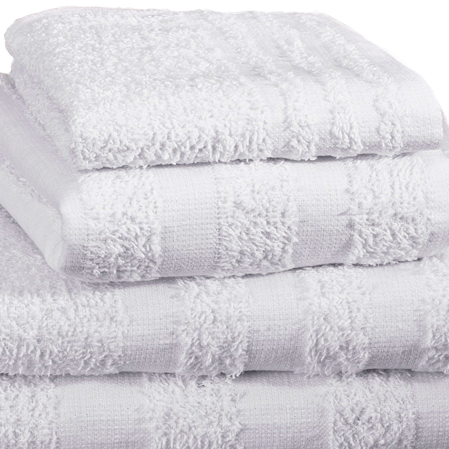 Merit™ Trio Cotton Washcloth, White, 12 x 12 Inch