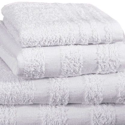 Merit™ Trio Cotton Washcloth, White, 12 x 12 Inch
