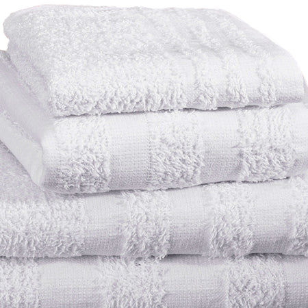 Merit™ Trio Cotton Washcloth, White, 12 x 12 Inch
