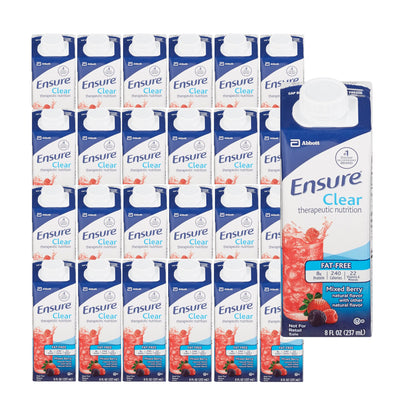 Ensure® Clear Therapeutic Nutrition, Mixed Berry, 8-ounce carton
