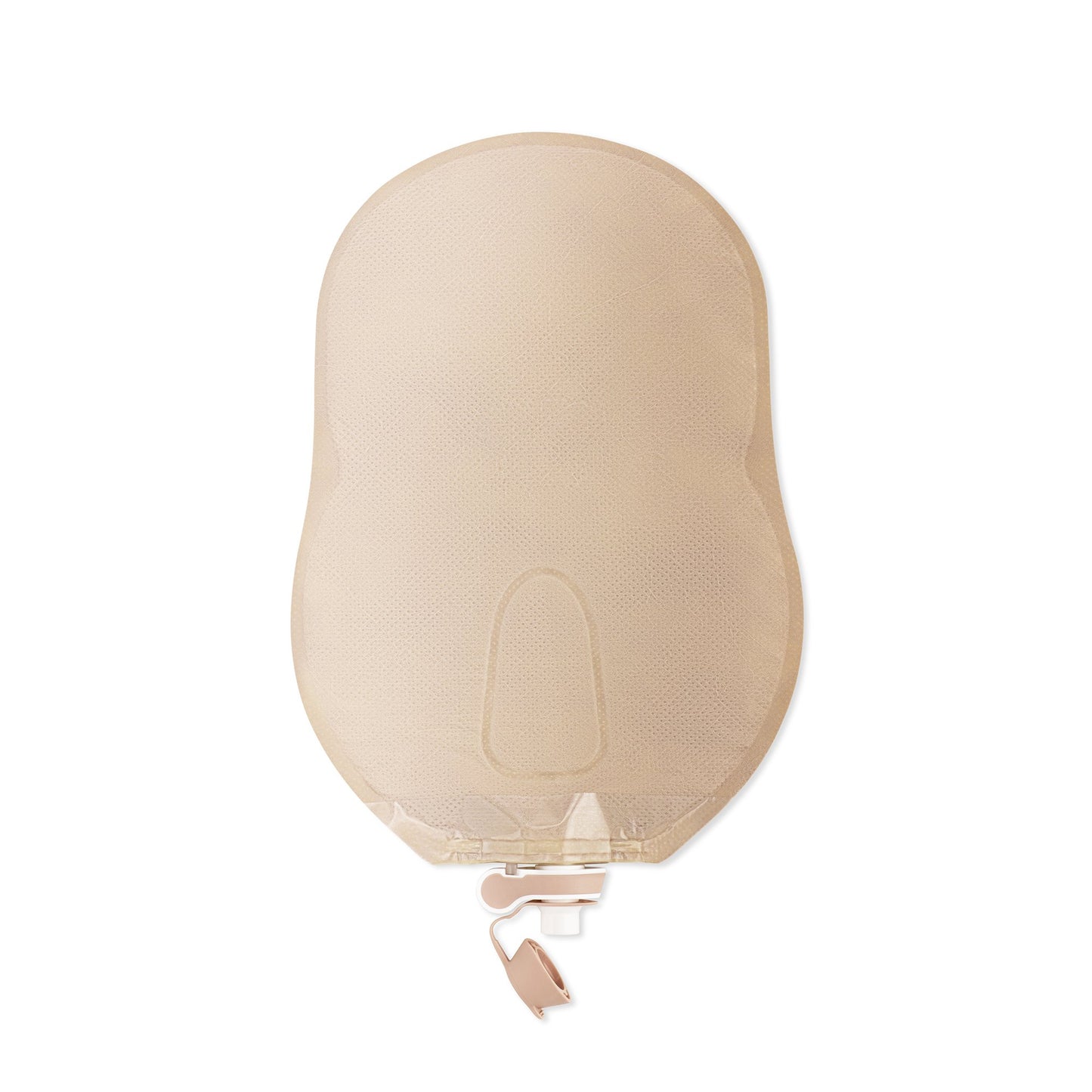 New Image™ Two-Piece Beige Urostomy Pouch, 57 mm Flange, Red Match