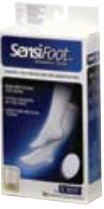 BSN Medical 110853 Jobst SensiFoot Diabetic Sock, Compression Crew Sock, Closed Toe, Large, Black