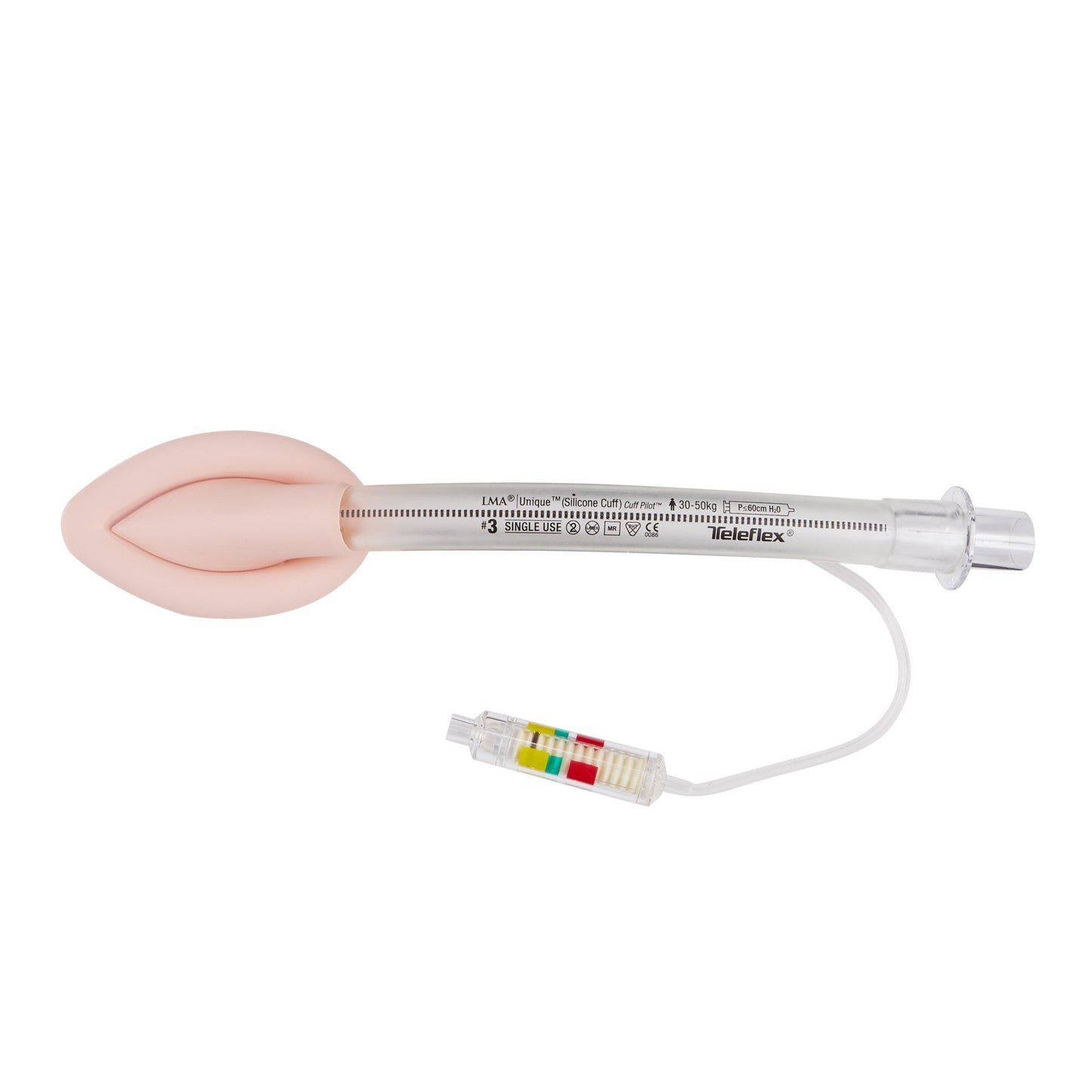 Straight Laryngeal Mask LMA® Unique™ (Silicone Cuff) Size 3 20 mL Cuff Silicone Single Patient Use Sterile