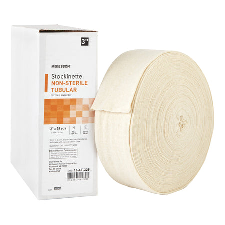 McKesson 16-4T-325 Beige Cotton Tubular Stockinette, 3 Inch x 25 Yard