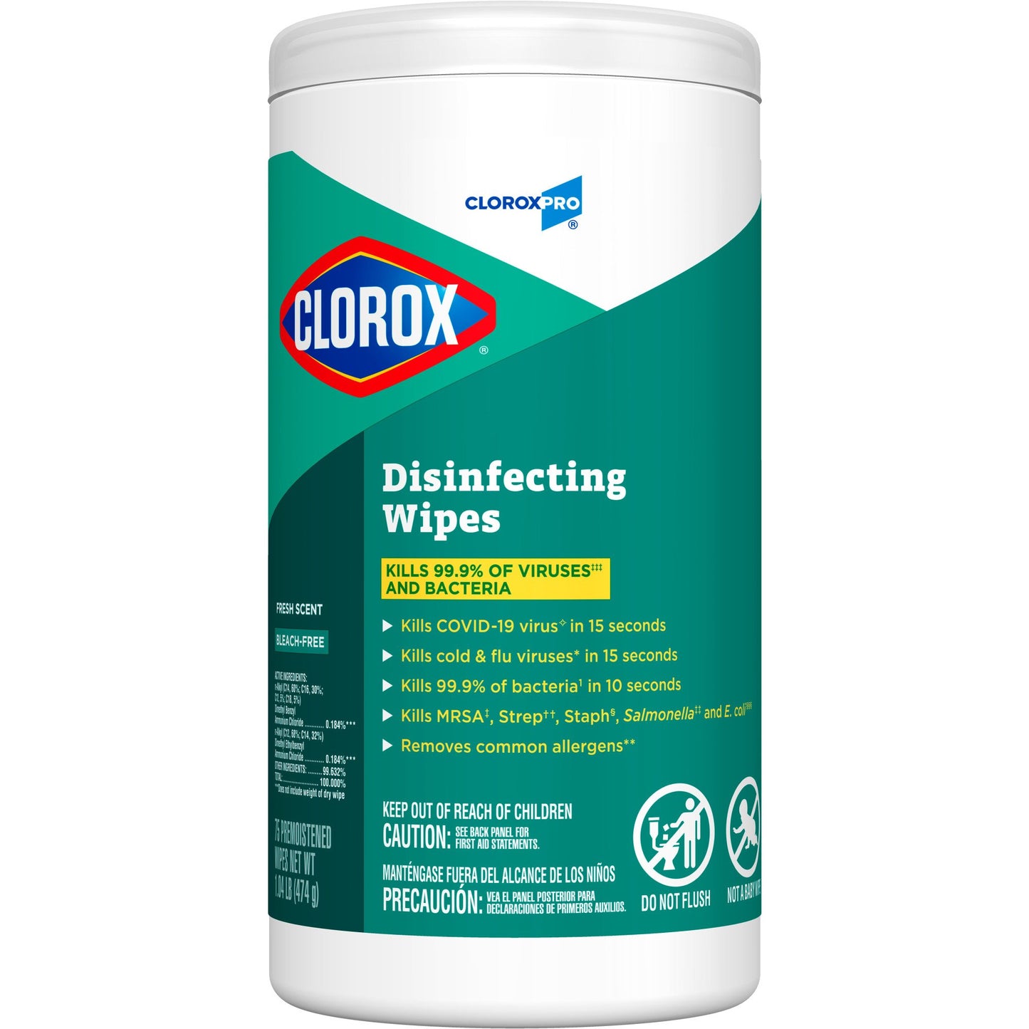 Clorox Pro™ Clorox® Disinfecting Wipes, Fresh Scent, 75 ct.