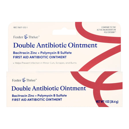McKesson 70677121201 Foster & Thrive Double Antibiotic Bacitracin Zinc Polymyxin B Sulfate Ointment