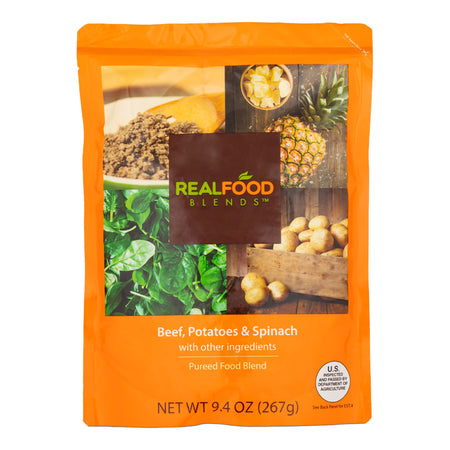 Nutricia North America 176993 Real Food Blends Beef, Potatoes & Spinach Puree Blend for Tube Feeding, 9.4-oz.