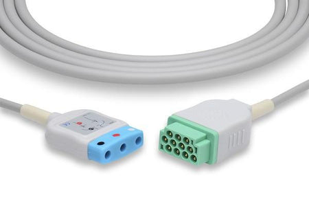 Cables and Sensors 2017004-001 Marquette Compatible, ECG Trunk Cable, 12', Each