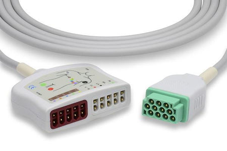Cables and Sensors 2017006-001 Marquette Compatible, EKG Trunk Cable, 7', Each
