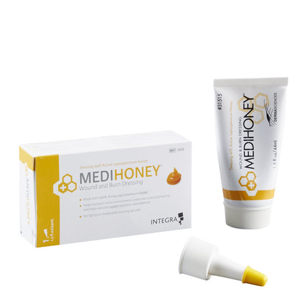 Medihoney Wound and Burn Dressing Paste 1-ounce tube by McKesson Brand product image