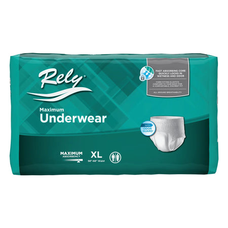 ActivStyle Inc RLYASP130/1 Rely Maximum Absorbent Underwear, X-Large