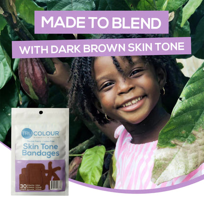 TruColour® Dark Brown Adhesive Strips, Assorted Shapes and Sizes