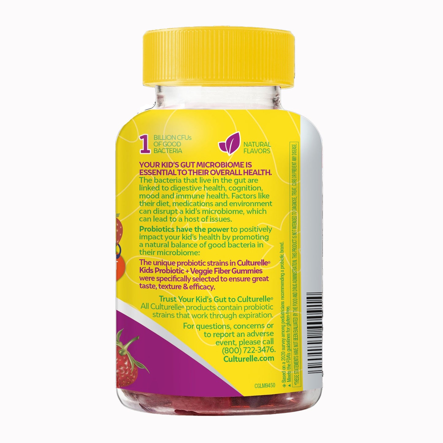 Pediatric Prebiotic / Probiotic Dietary Supplement Culturelle® 30 per Bottle Gummy