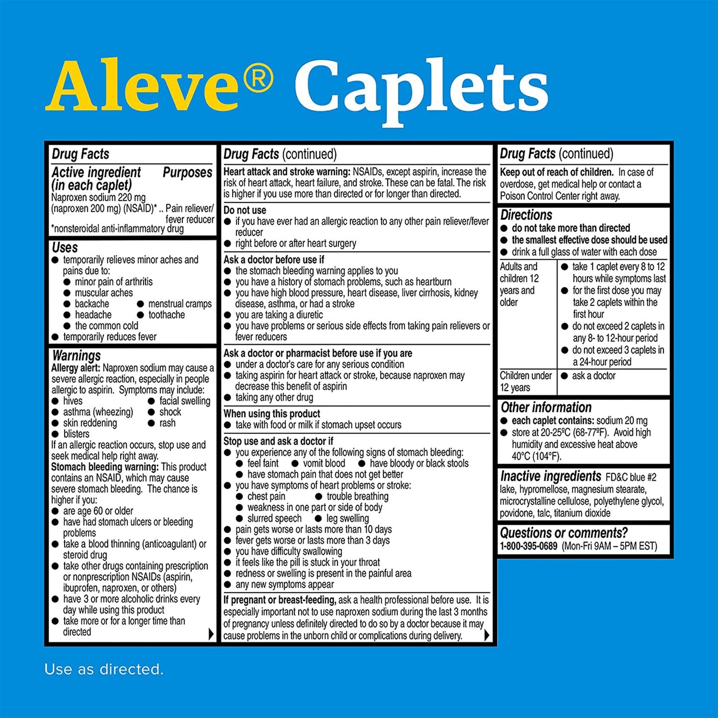 Aleve® Naproxen Sodium Pain Relief