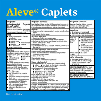 Aleve® Naproxen Sodium Pain Relief