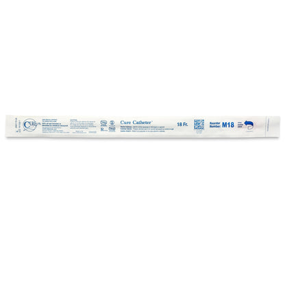 Cure Catheter™ Urethral Catheter, 18 Fr., Male, Straight