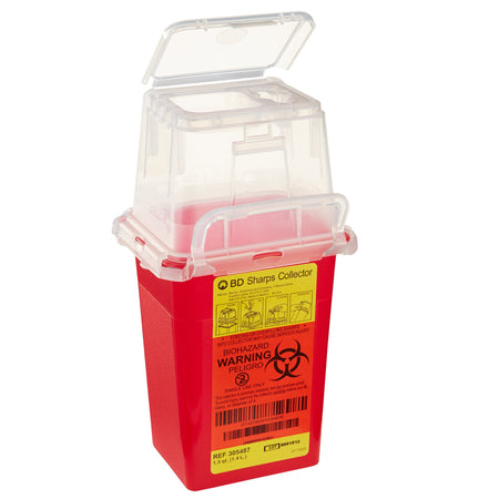 BD 305487 Phlebotomy Sharps Container, 1-1/2 Quart, 9 x 4.5 x 4 Inch