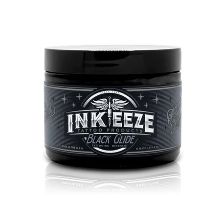 INK-EEZE Black Glide Tattoo Ointment, 6oz, Each, BLK-TO-6OZ