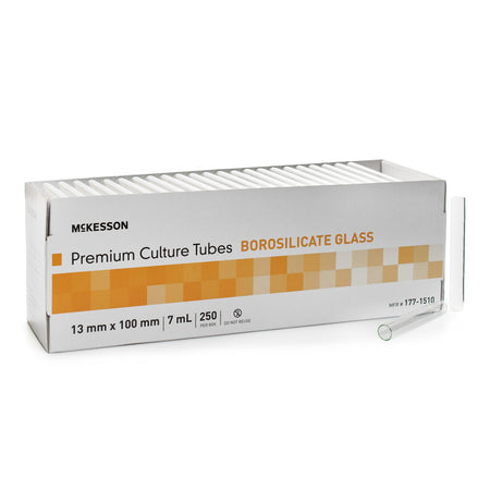 McKesson 177-1510 Round Bottom Test Tube, 7 mL, 13 x 100 mm