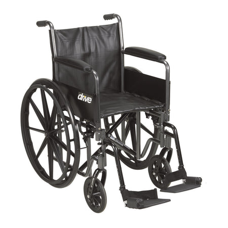 drive™ Silver Sport 2 Wheelchair, 20 Inch Seat Width