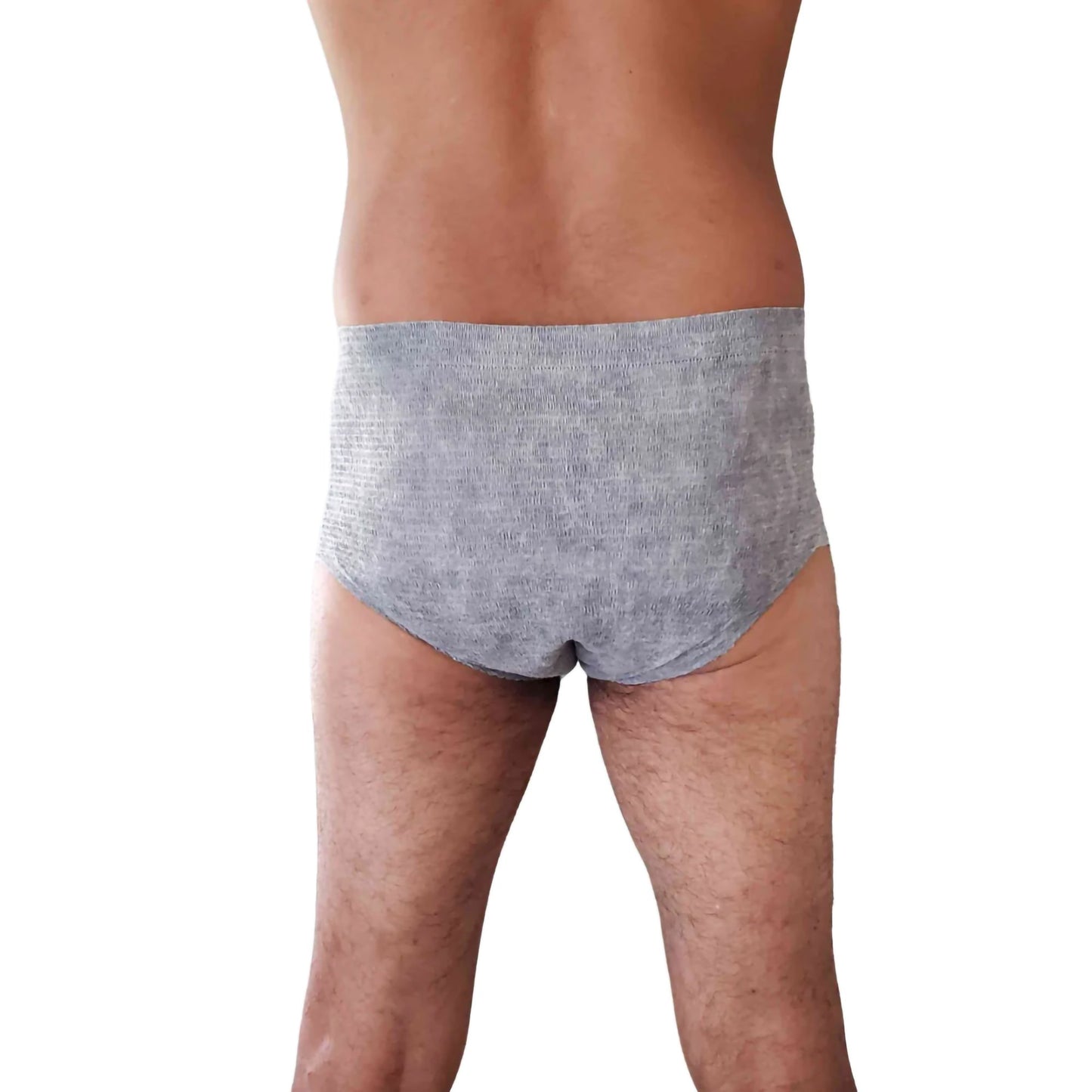 Nexwear Men's Pull-On Absorbent Underwear, Extra Large, Gray
