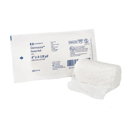 Dermacea™ Sterile Fluff Bandage Roll, 4 Inch x 4-1/8 Yard, 3-Ply