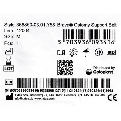 Brava® Support Belt for Ostomy Appliance, fits 31 – 35 inch waists