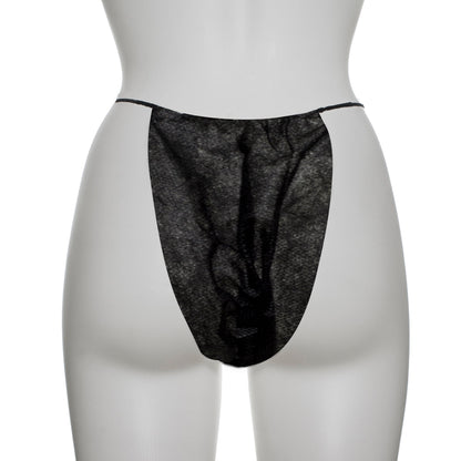 Dukal Reflections™ Disposable Bikini Panty, Black