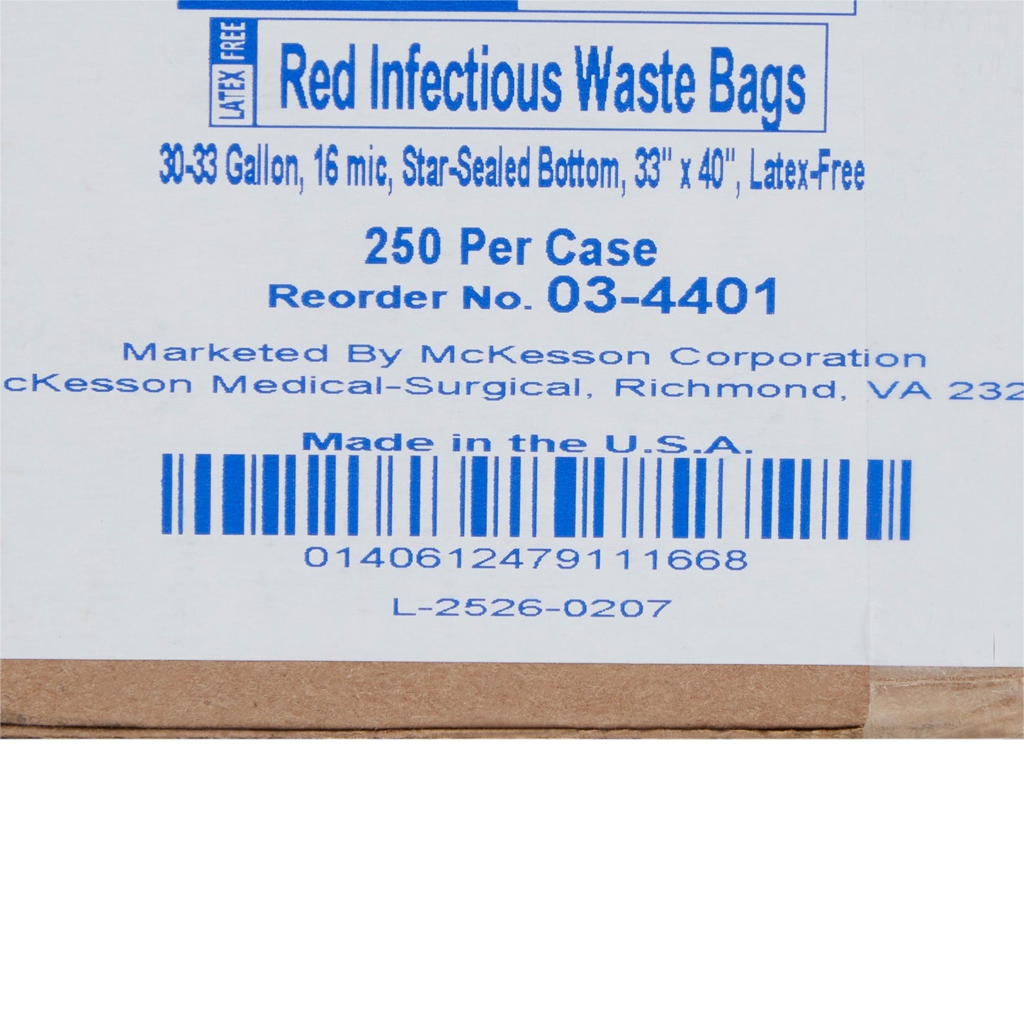 SAF-T-SEAL® Infectious Waste Bag, 30-33 ga;