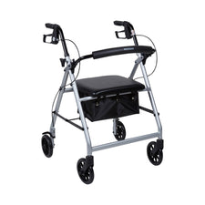 McKesson Folding Aluminum Four-Wheel Rollator, Silver