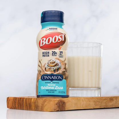 Boost® High Protein Cinnabon Complete Nutritional Drink, 8-ounce Bottle