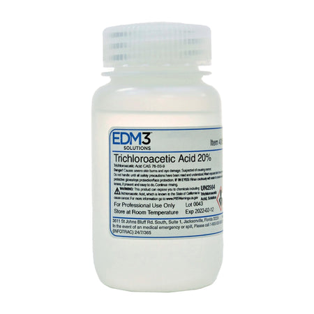EDM 3 LLC 400555 Histology Reagent Trichloroacetic Acid ACS Grade 20% 4 oz.
