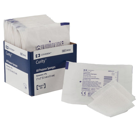 Cardinal 8043 Curity Sterile Nonwoven Sponge, 3 x 3 Inch, 4-Ply