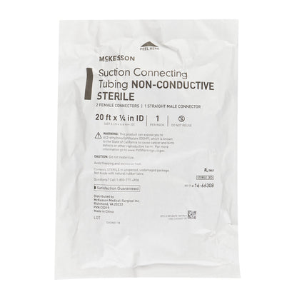 McKesson Suction Tubing, 1/4 Inch Inner Diameter, 20 Foot Length