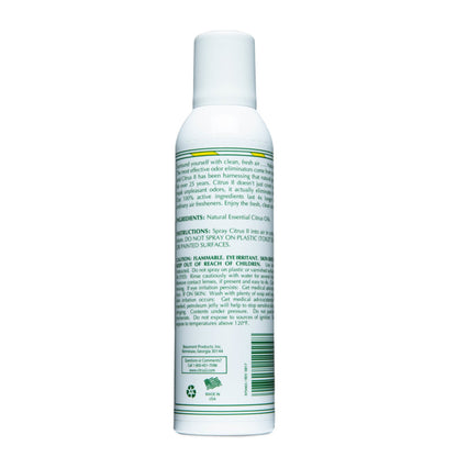 Citrus II® Spray Air Freshener, Lemon Scent, 6-ounce bottle