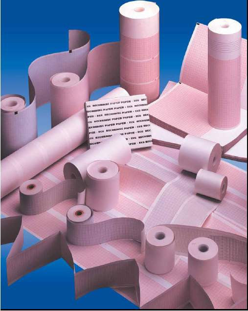 Marquette Diagnostic Recording Paper, Thermal Paper, Z-Fold, Red Grid, 216mm x 138', 10 Packs/Case, 22616606