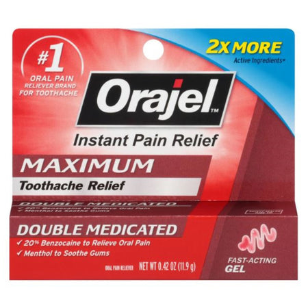 Dennison Pharmaceuticals 10310028313 Orajel 3X Medicated for Toothache & Gum Gel Extra Strength
