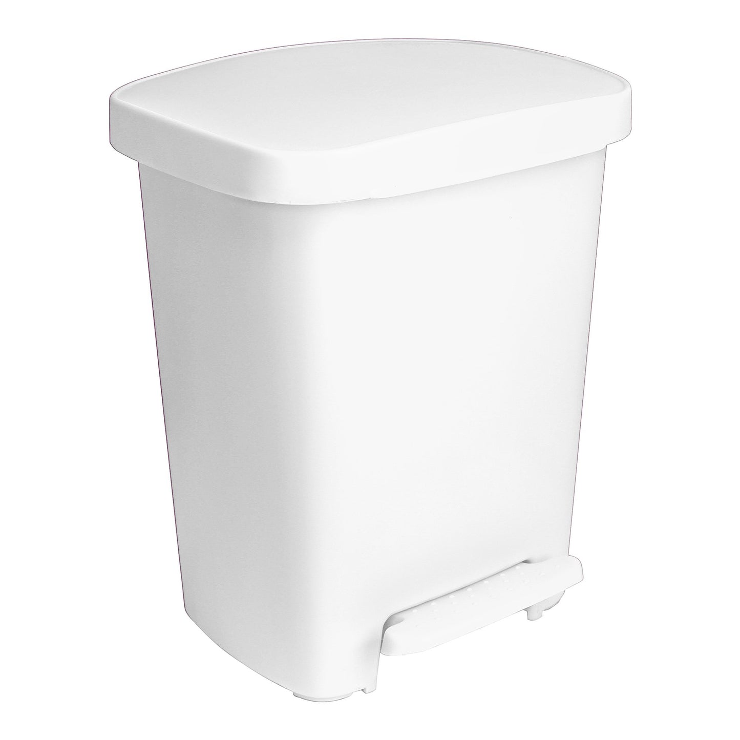 Trash Can McKesson 32 Quart / 8 gal. White Plastic Rectangular