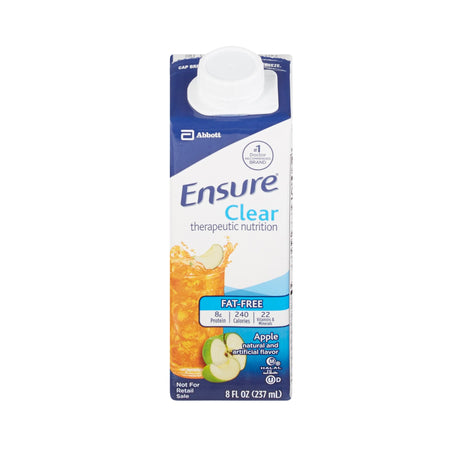 Abbott Nutrition 64903 Ensure Clear Therapeutic Nutrition, Apple, 8-ounce carton