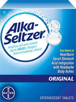 Bayer 280400002 Alka-Seltzer Buffered Aspirin Effervescent Tablets Original